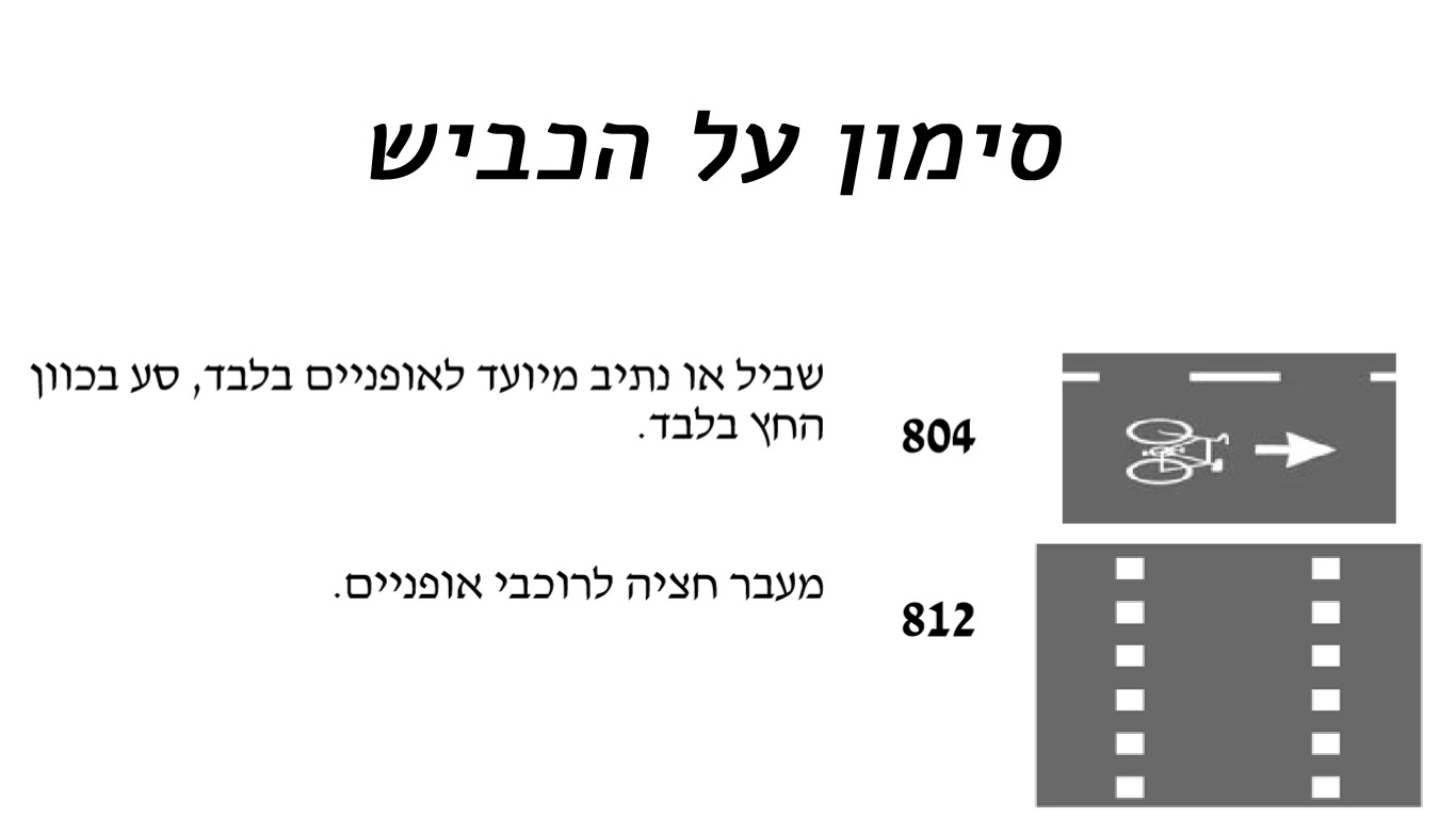 תמרורים-לאתר--סימון-על-הכביש